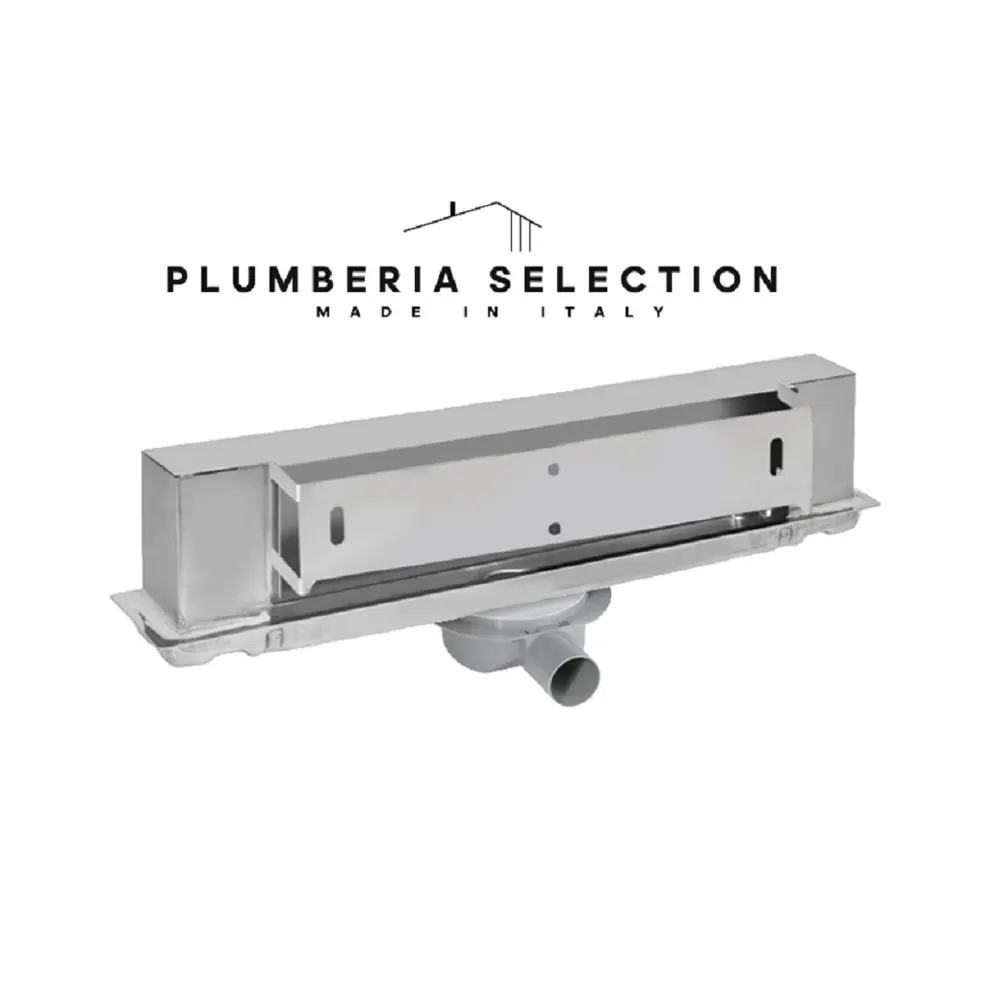 Трап для душа Plumberia selection PSWT60 комбинированный затвор 6x60 см нержавеющая сталь