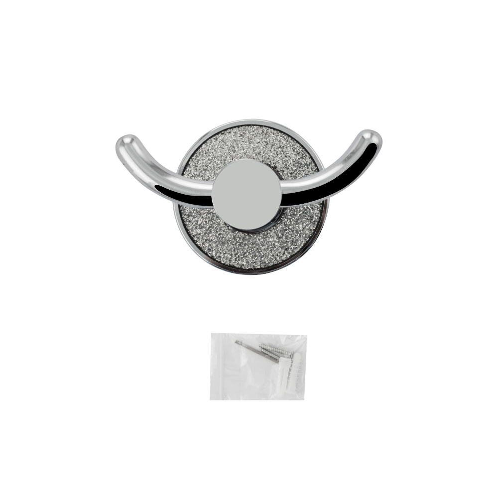 GFmark - Крючок двойной, крепление с АЛМАЗНОЙ КРОШКОЙ, код: 4811  - Вид №4