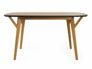 Обеденный стол прямоугольный натуральный дуб, графитовый 140 см Proso THE IDEA  210026 Бежевый
