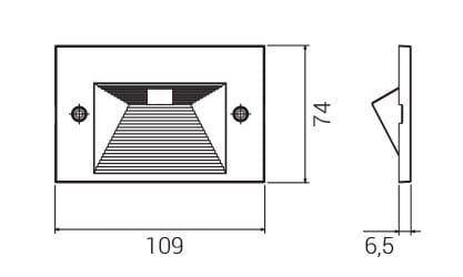 Настенный светодиодный маркер Goccia Illuminazione QUANTUM ARCH-00001596 - Вид №4