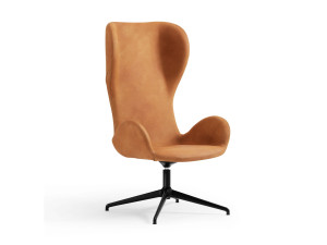 Офисное кресло с высокой спинкой с 4 спицами и подлокотниками