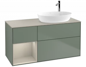 Villeroy&Boch Тумба под раковину Прямоугольная версия F923HHGM Finion Olive Matt Lacquer