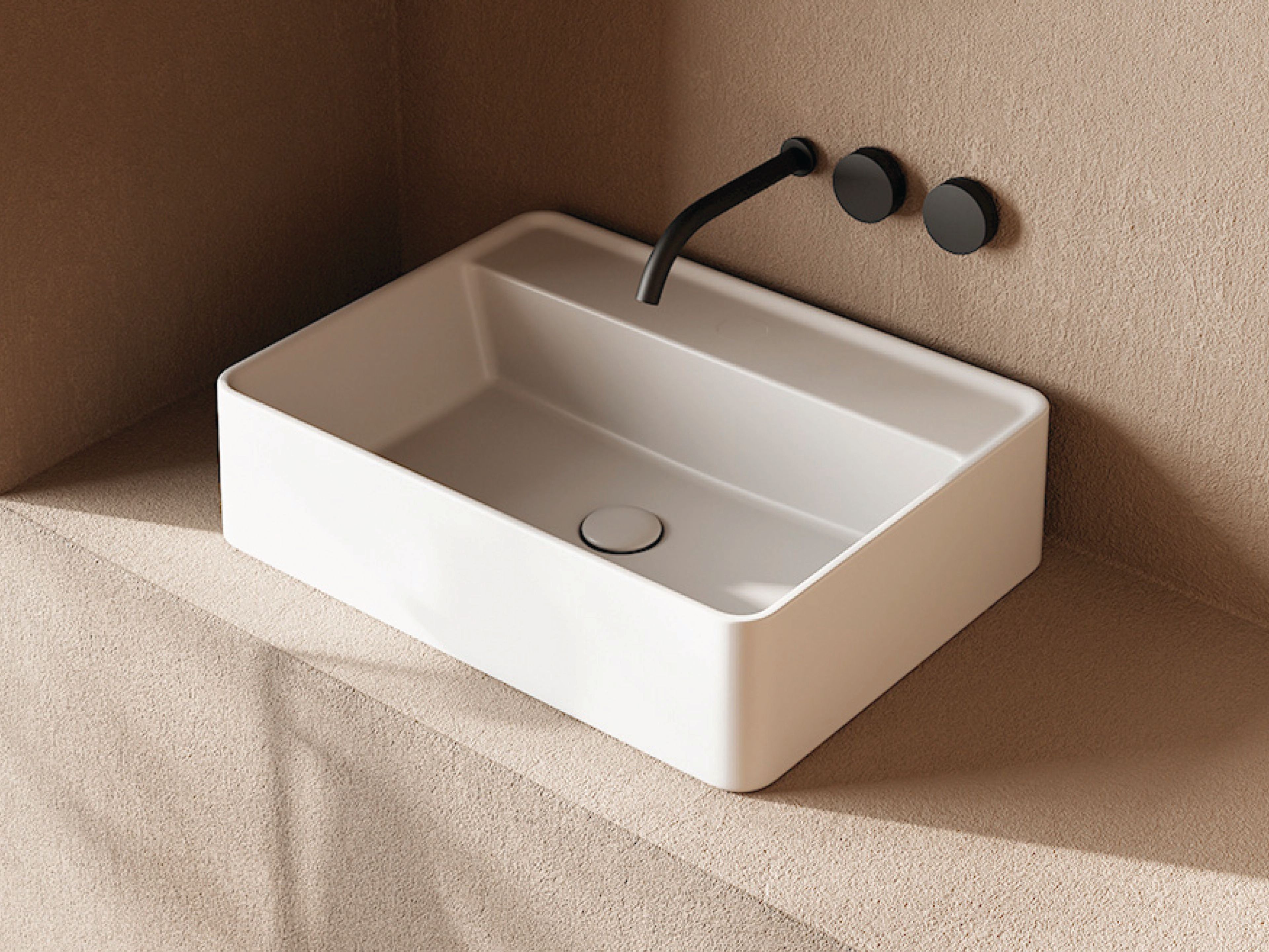 Керамическая прямоугольная раковина Nic простой ARCH-00074827