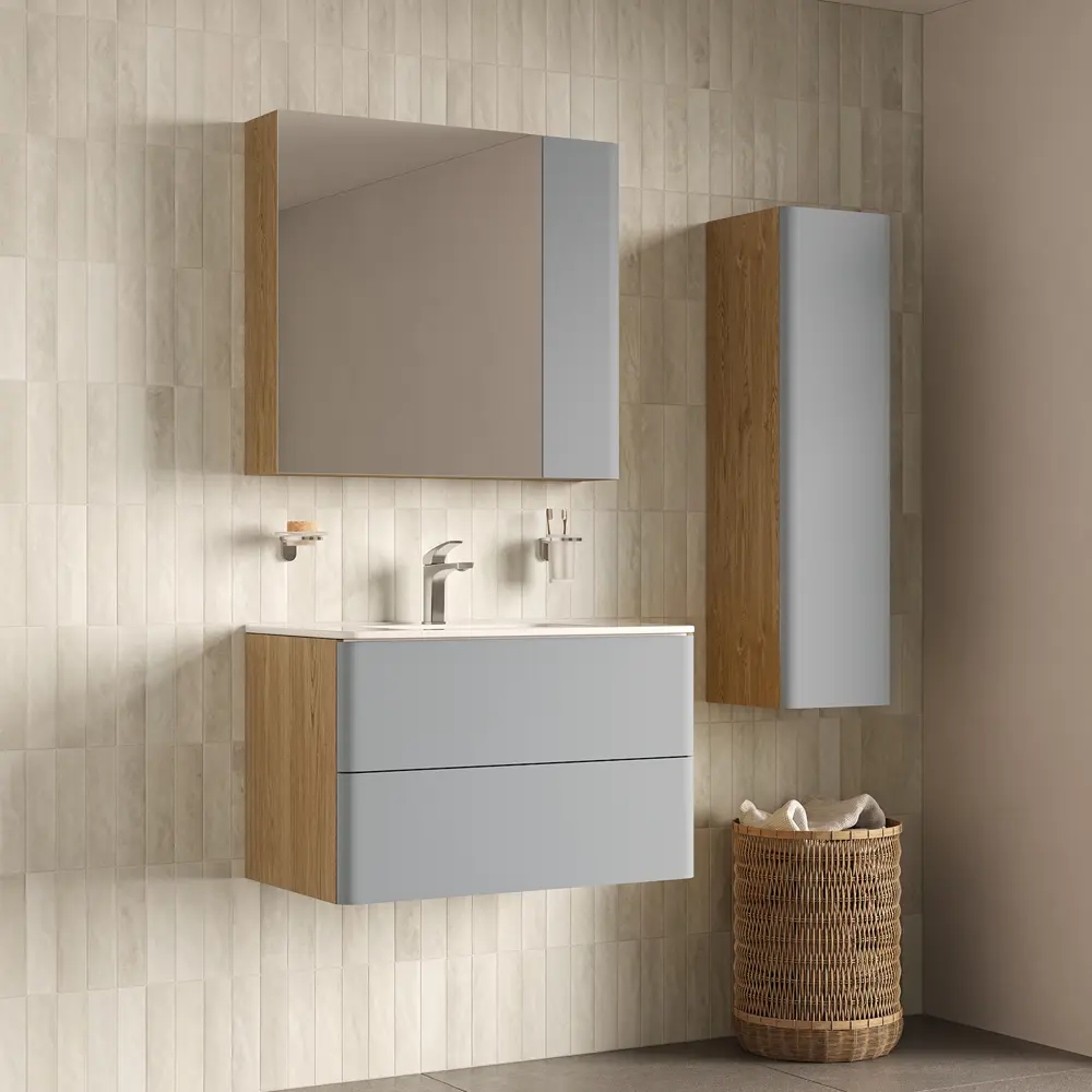 Корпус тумбы подвесной Iddis Lahta LAH80V0i95 50x78.4x43.3 см цвет дуб светлый STLM-2044402 - Вид №6