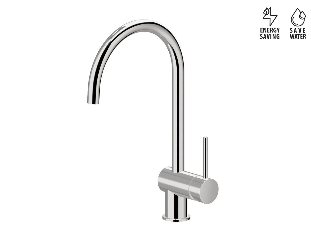 Смеситель для кухни с одним отверстием и поворотным изливом Newform XT KITCHEN ARCH-00069858