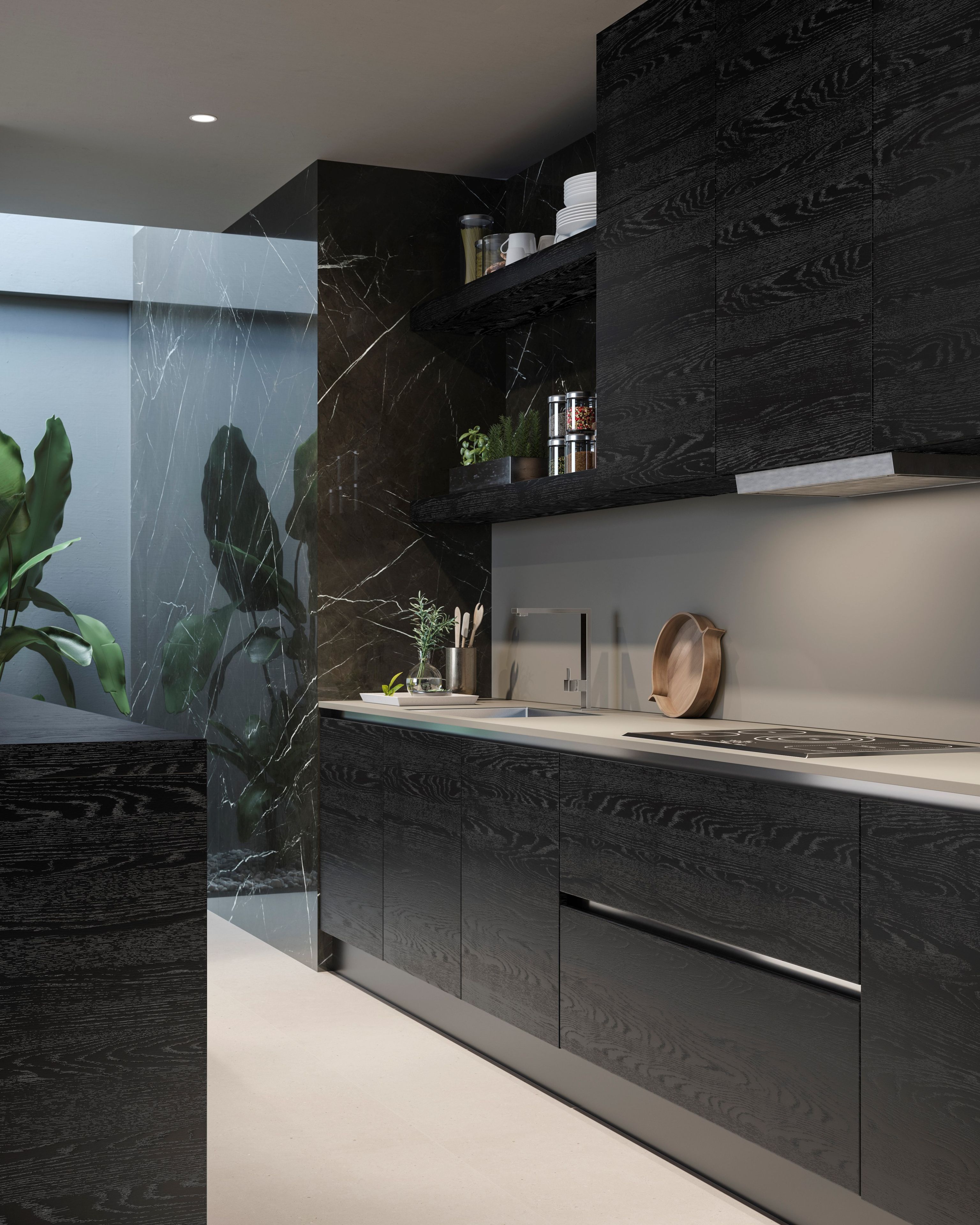 Дубовая кухня на заказ GAROFOLI Custom Kitchens ARCH-00051981 - Вид №3