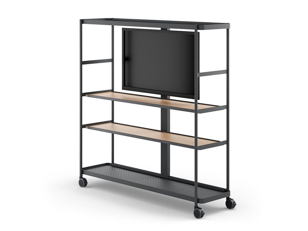 Стальной офисный книжный шкаф с колесами Brunner доски ARCH-00117344