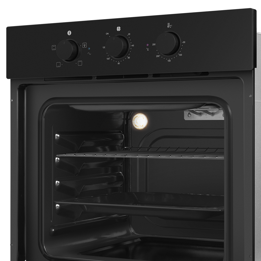 9100954 Электрический духовой шкаф HOMSair OES604BK2 черный STDN-0113591 - Вид №6