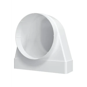 Переходник вентиляционный для плоских воздуховодов Fonet D125 мм 60x204 мм 90 градусов пластик