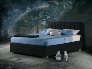 Milano Bedding Кровать из ткани с мягким изголовьем