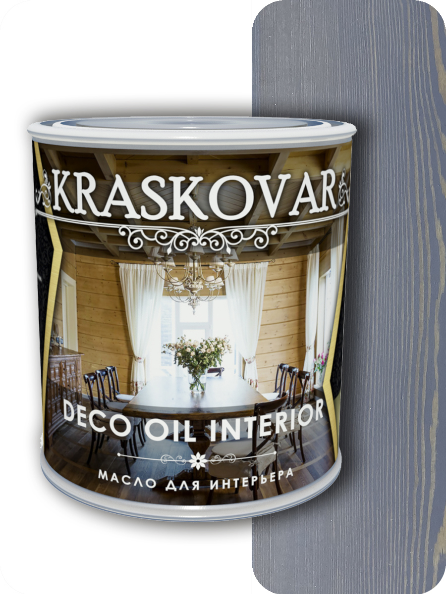 90234470 Масло для интерьера Deco Oil Interior Джинсовый 0.75 л STLM-0142619 KRASKOVAR