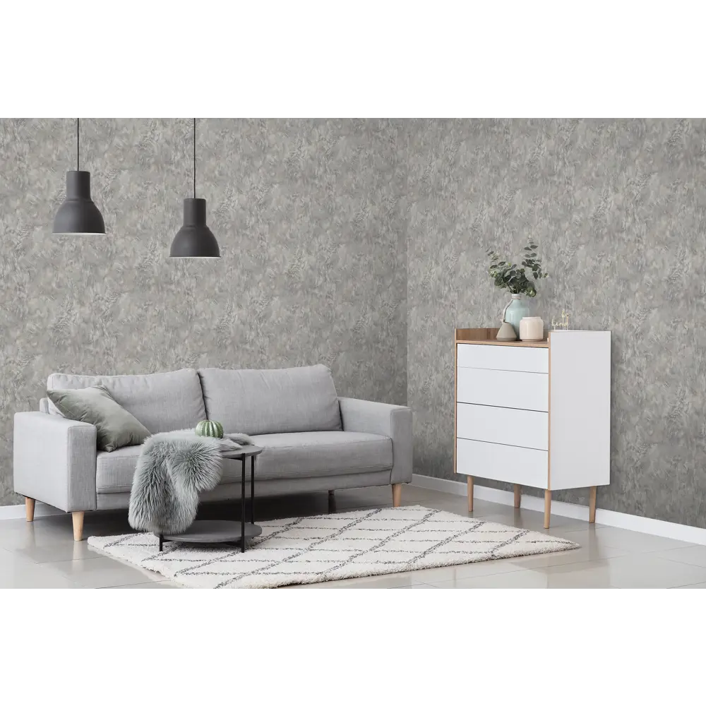 Обои флизелиновые Victoria Stenova Лайм серые 1.06 м VS587378 STLM-2054630 - Вид №1