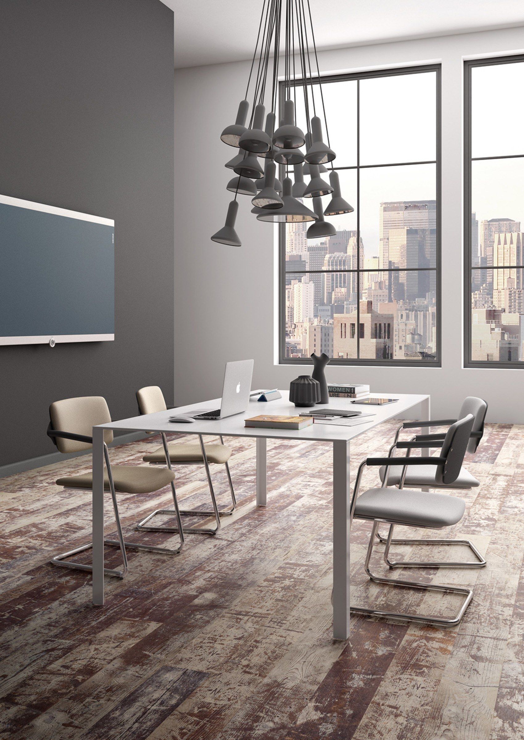 Стальной и тканевый консольный стул Leyform Laila ARCH-00043399 - Вид №5