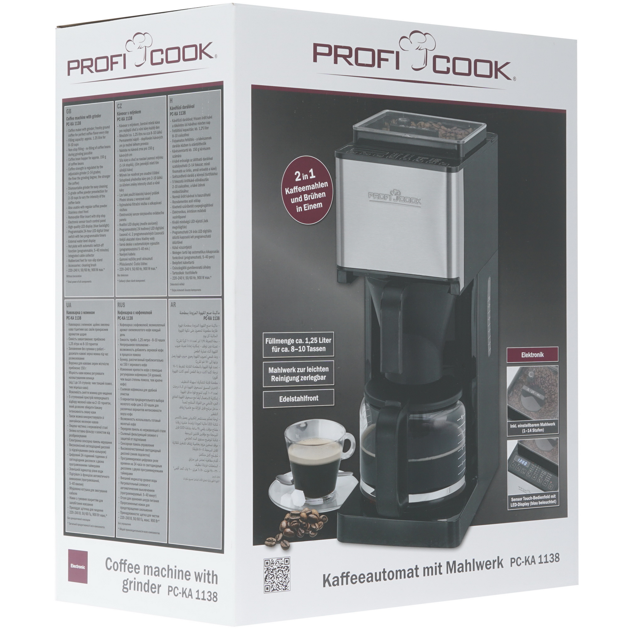 8117057 Кофеварка капельная Profi Cook PC-KA 1138 черный ProfiCook STDN-0007148 - Вид №9