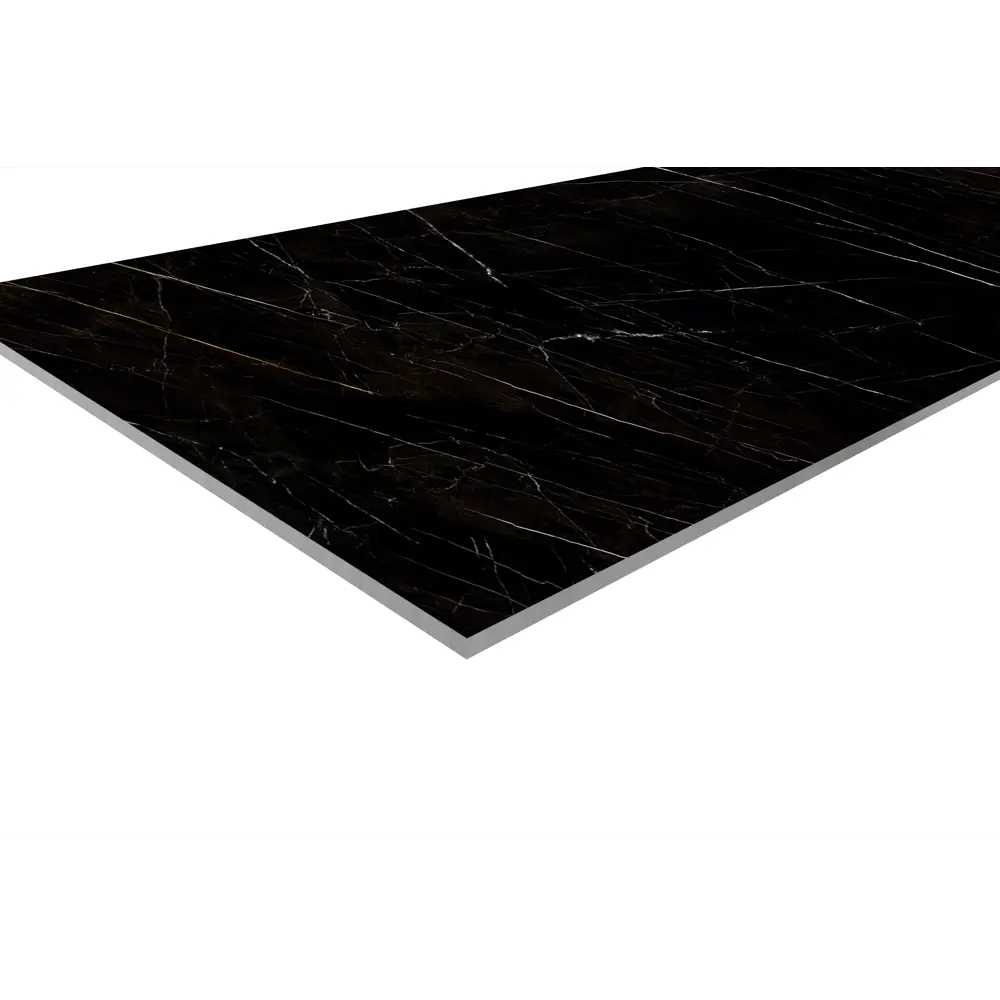 Стеновая панель Alumoart Bruno Perla Mocco 46.1.4 60x0.4x120 см алюминий цвет черный мрамор STLM-2022620 - Вид №1