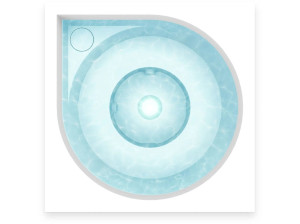 Открытый акриловый мини-бассейн