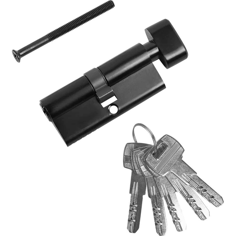 НОРА-М Цилиндр дверной 35x35 мм с вертушкой и ключами 86135095 STLM-0900779 - Вид №1