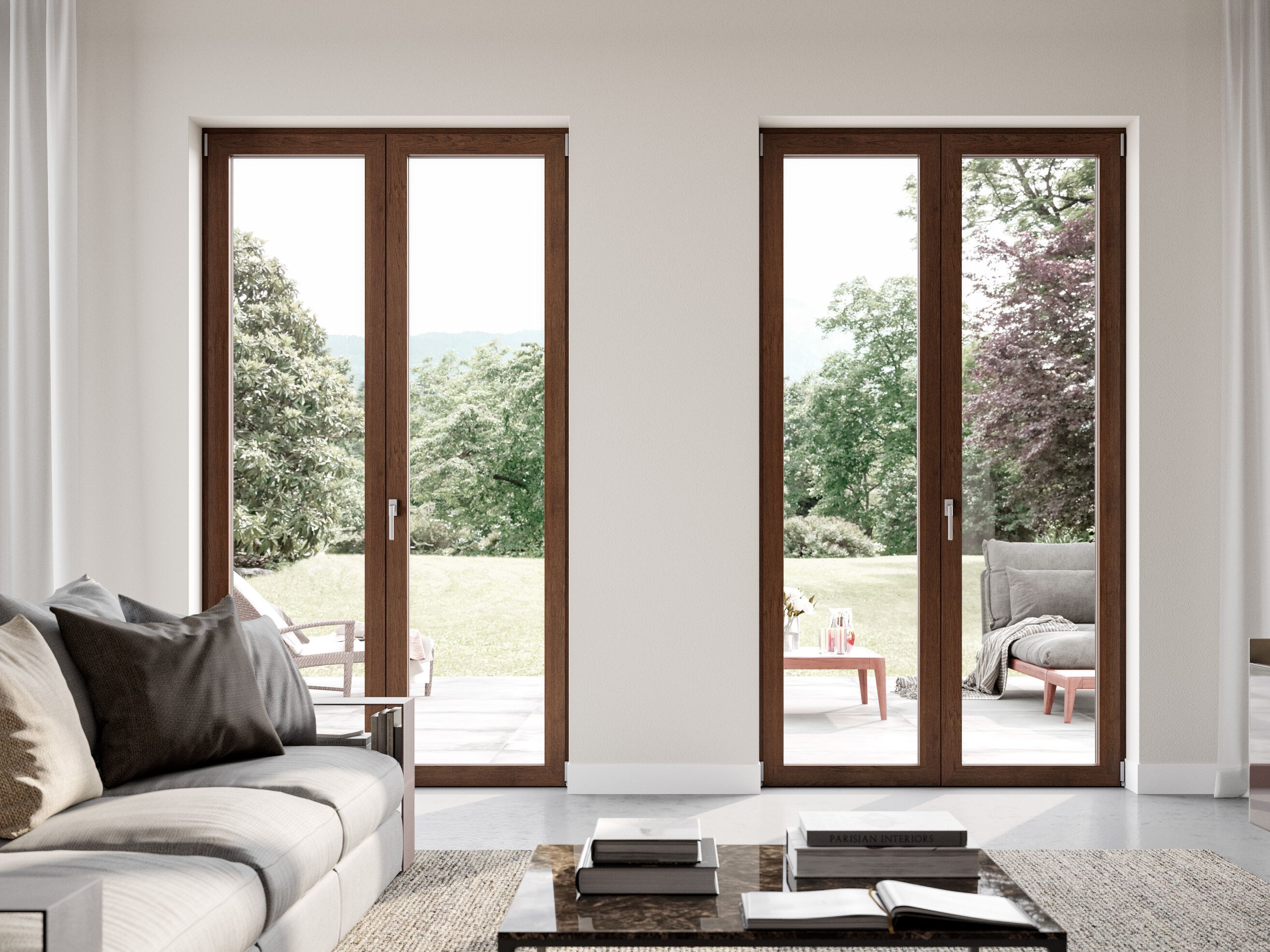 Алюминиевая створчатая дверь-окно Oknoplast алюминий ARCH-00144298 - Вид №1