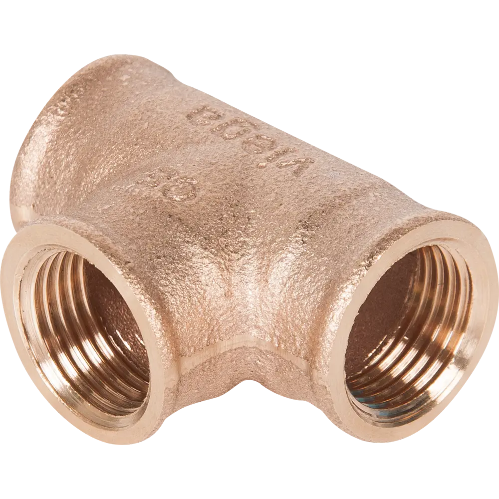 Тройник Viega 264222, внутренняя резьба, 1/2", бронза 264222 STLM-2076349