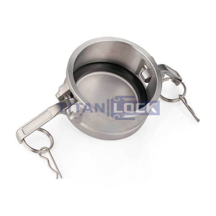 Камлок нержавеющий тип DC, заглушка для ниппеля 8", AISI304, TL800DCSS TITAN LOCK  - Вид №3