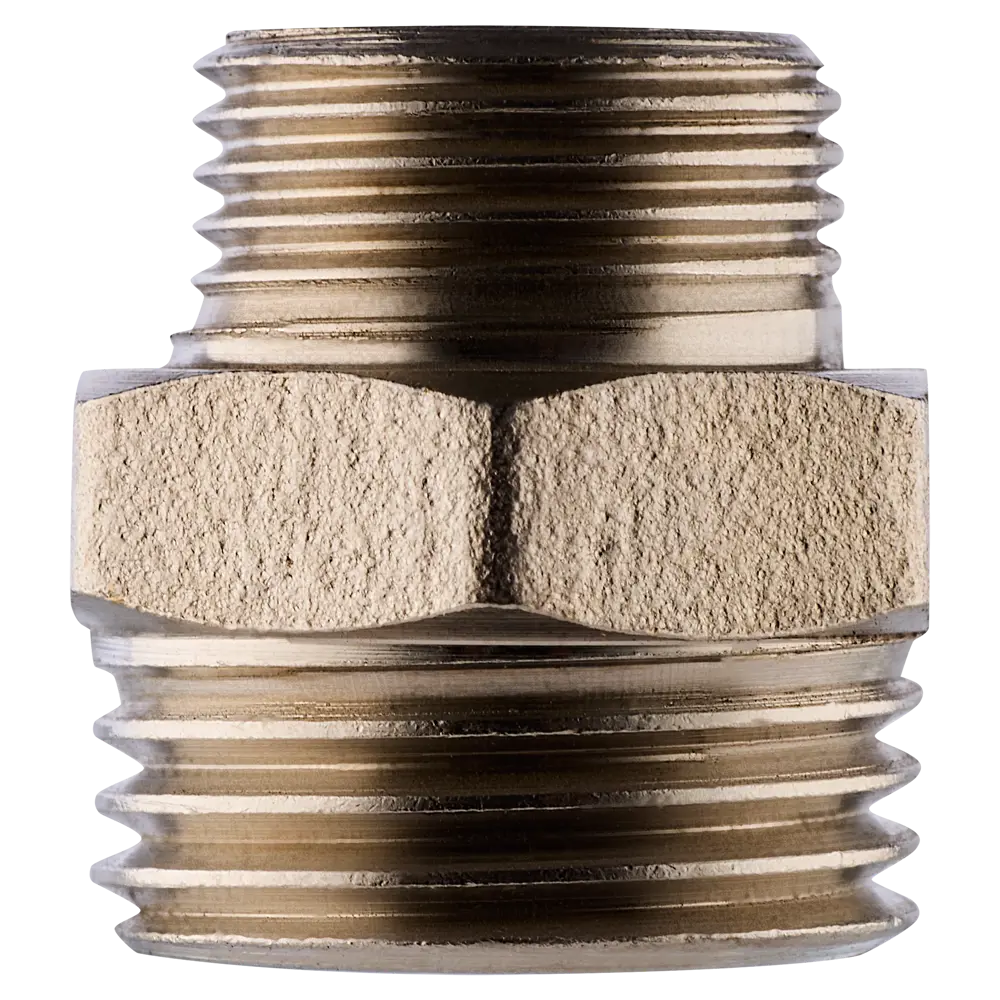 Ниппель переходной MONLID 1/2"x3/8" НР мм никелированная латунь STLM-2128738 - Вид №2