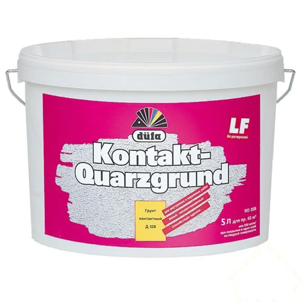 Грунт Dufa Kontakt Quarzgrund цвет белый 5 л STLM-2033989