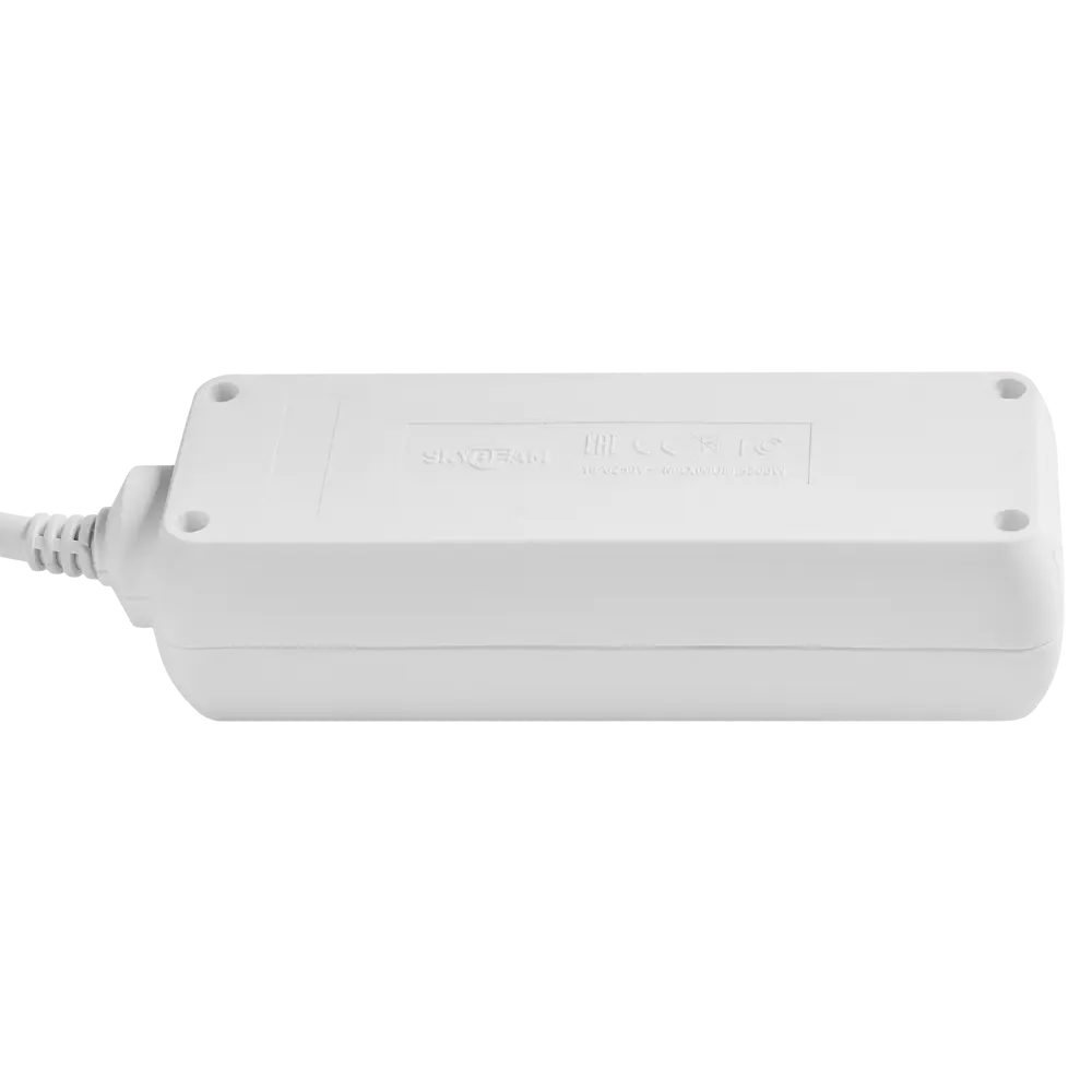 Удлинитель бытовой Skybeam 3x1.5 10 м 3 розетки с заземлением 3680 Вт цвет белый STLM-2079850 - Вид №2