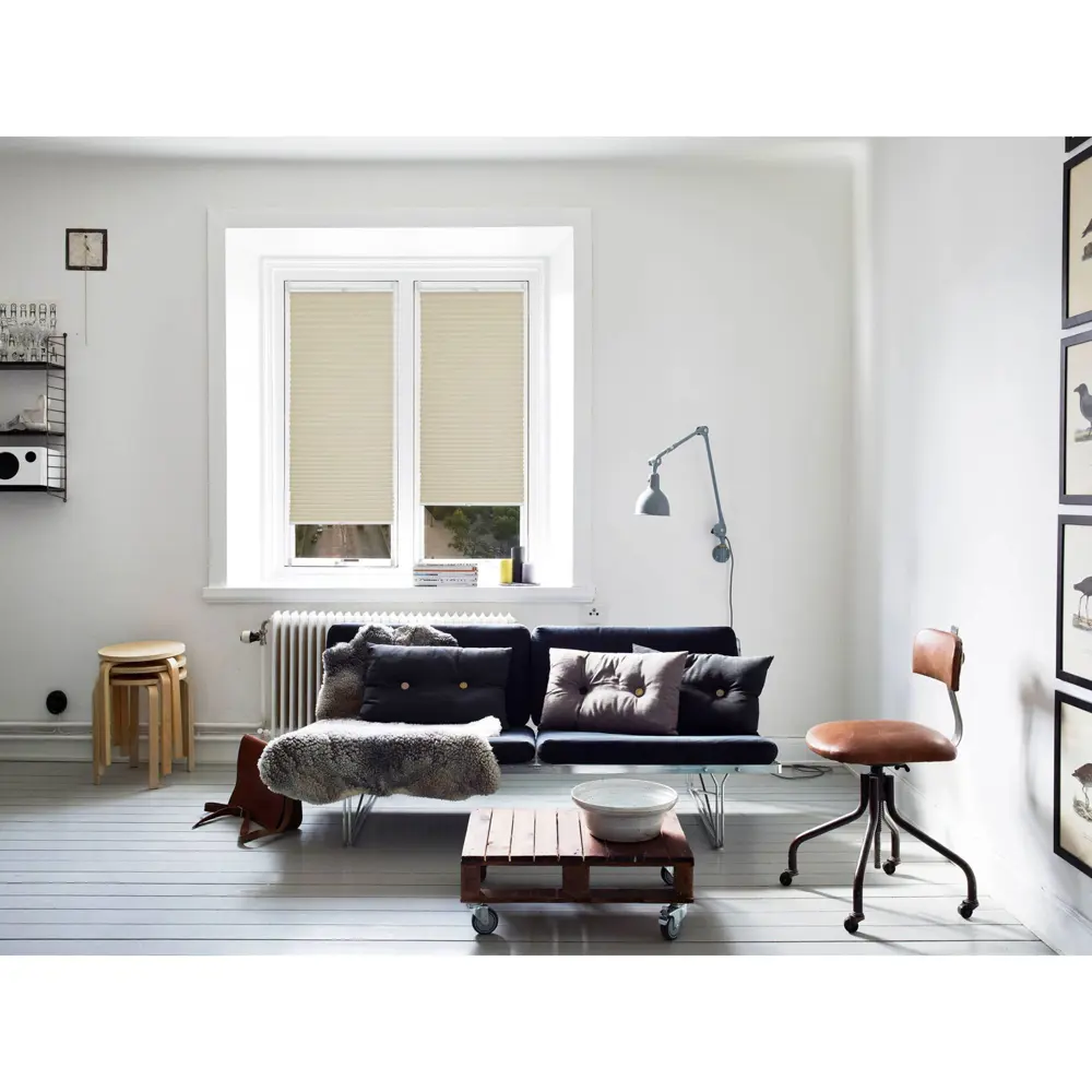 Плиссе с ручкой Плайн-Л 35х160 см текстиль цвет бежевый Santreyd STLM-2070302 - Вид №5