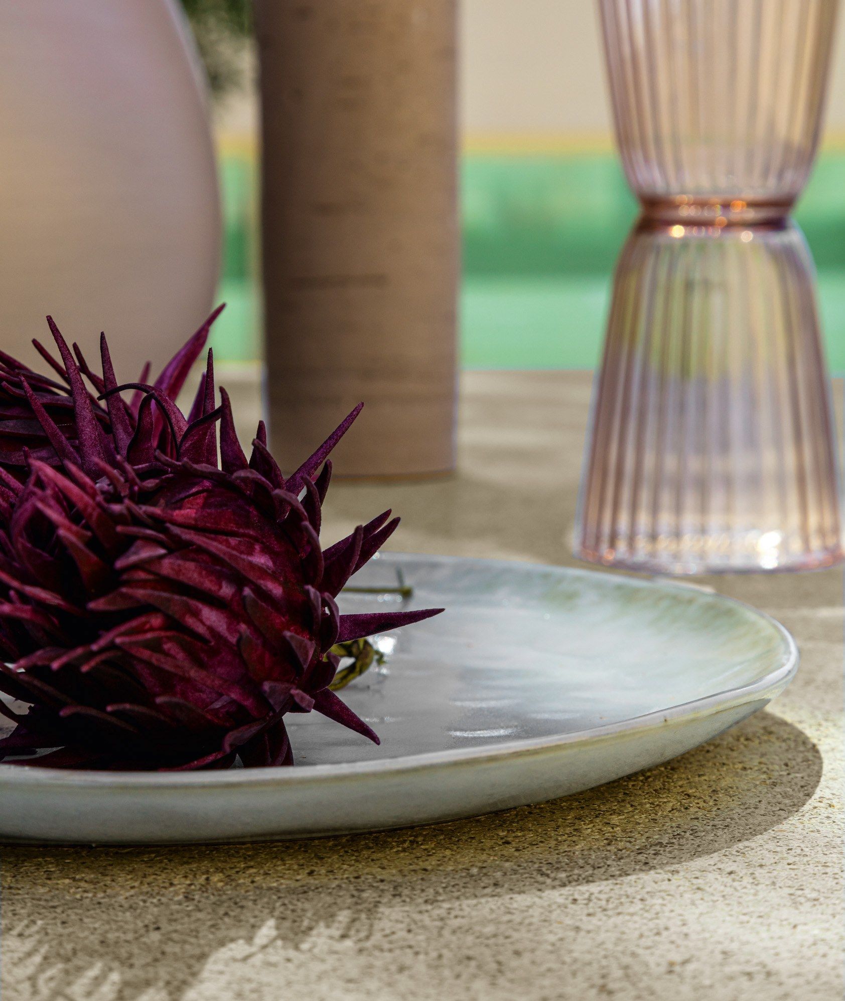 Низкий стол из лавового камня с алюминиевой рамой Talenti Salinas ARCH-00038117 - Вид №4