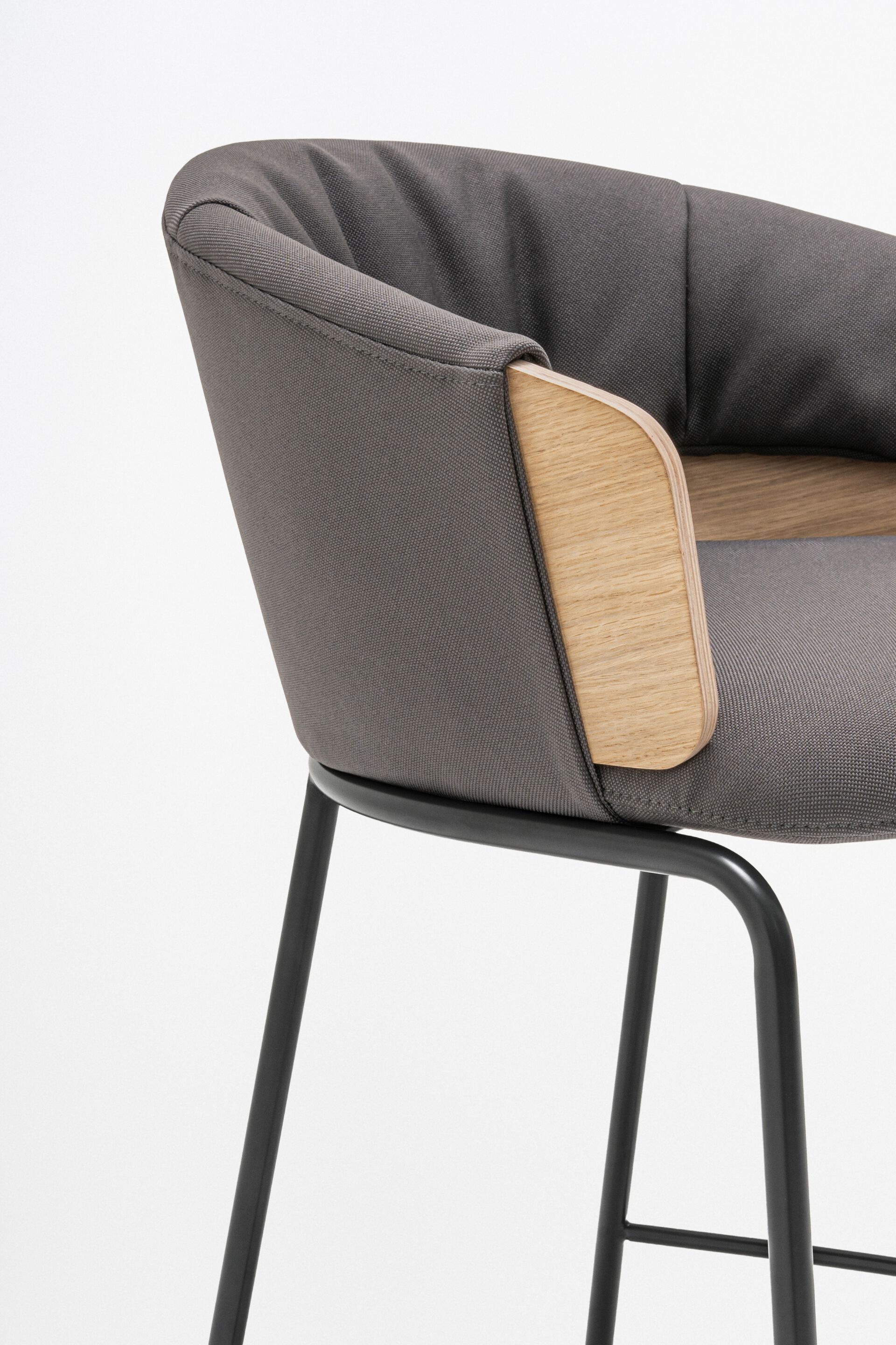 Высокий стул из ткани MDD COLLAR ARCH-00121853 - Вид №6