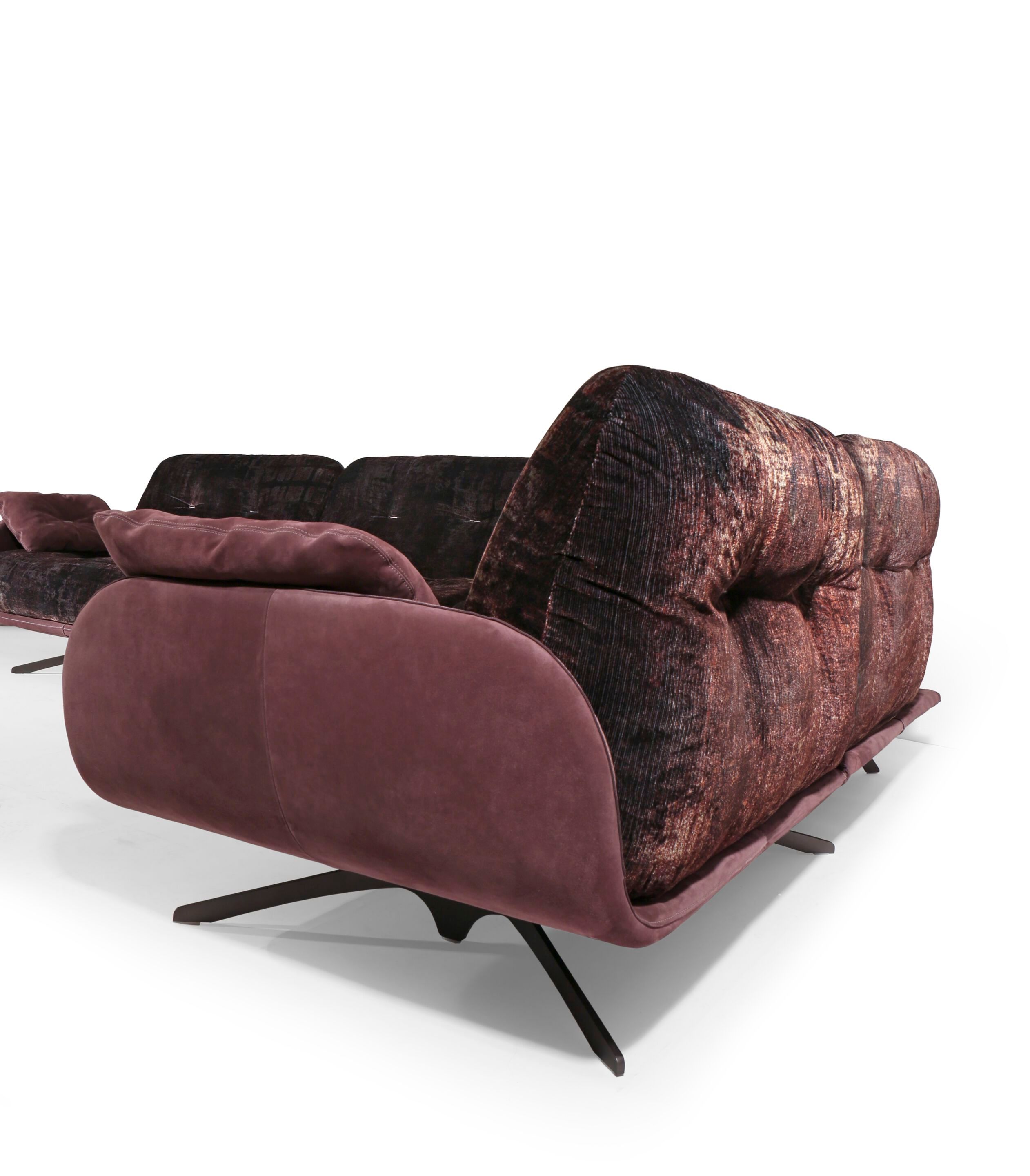 Бархатный угловой диван Borzalino Ayton ARCH-00144520 - Вид №4