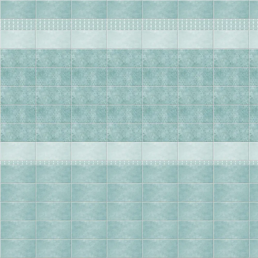 VENTA Панель ПВХ Мистик зеленый с геометрическим рисунком для влажных помещений 89414172 STLM-1571574