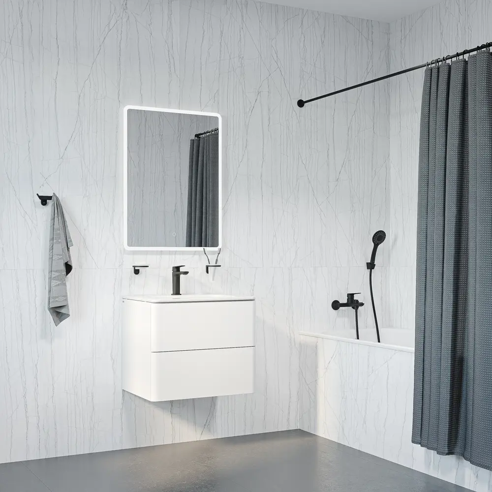 Смеситель для раковины Iddis Token черный матовый 89424263 STLM-1585193 - Вид №2