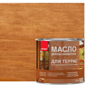Защитное масло для террас Neomid цвет орегон 2.5 л