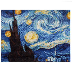 Алмазная мозаика "Звездная ночь" В. Ван Гог Cr 340001, 30х40см CRISTYLE