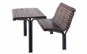 Euroform W Прямоугольный деревянный стол для общественных мест Contour 324t, 326t