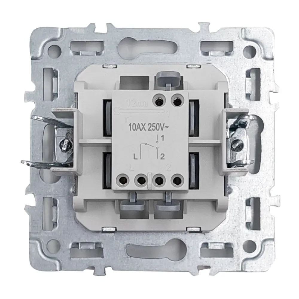 Встраиваемый выключатель Mirkl Grace 1-клавишный белый 89393867 STLM-1544929 - Вид №1