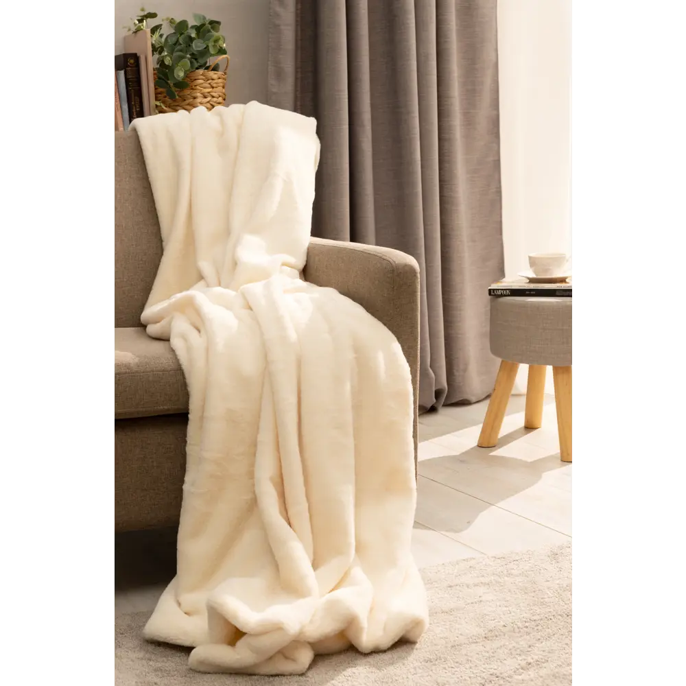 Плед Inspire Enalie Cream 5 200x220 см полиэстер цвет кремовый STLM-2161686 - Вид №4