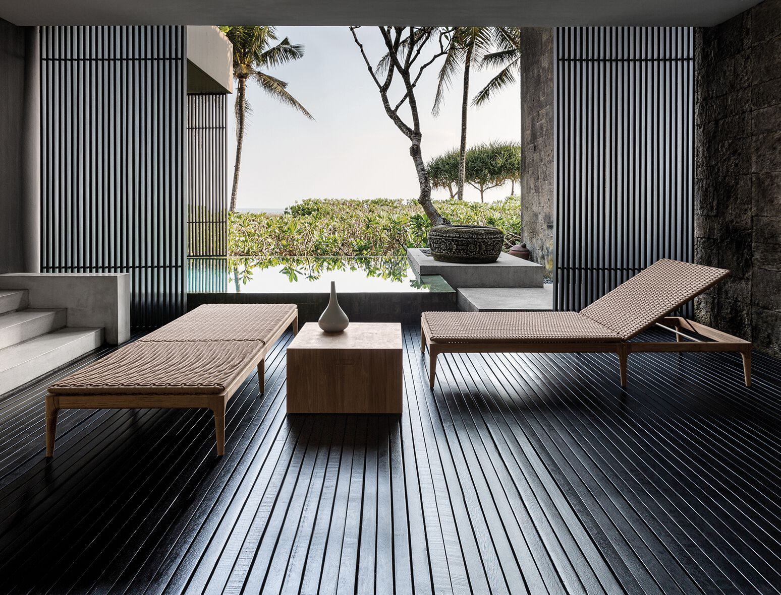 Шезлонг с откидной спинкой Gloster ARCH-00091104 - Вид №1