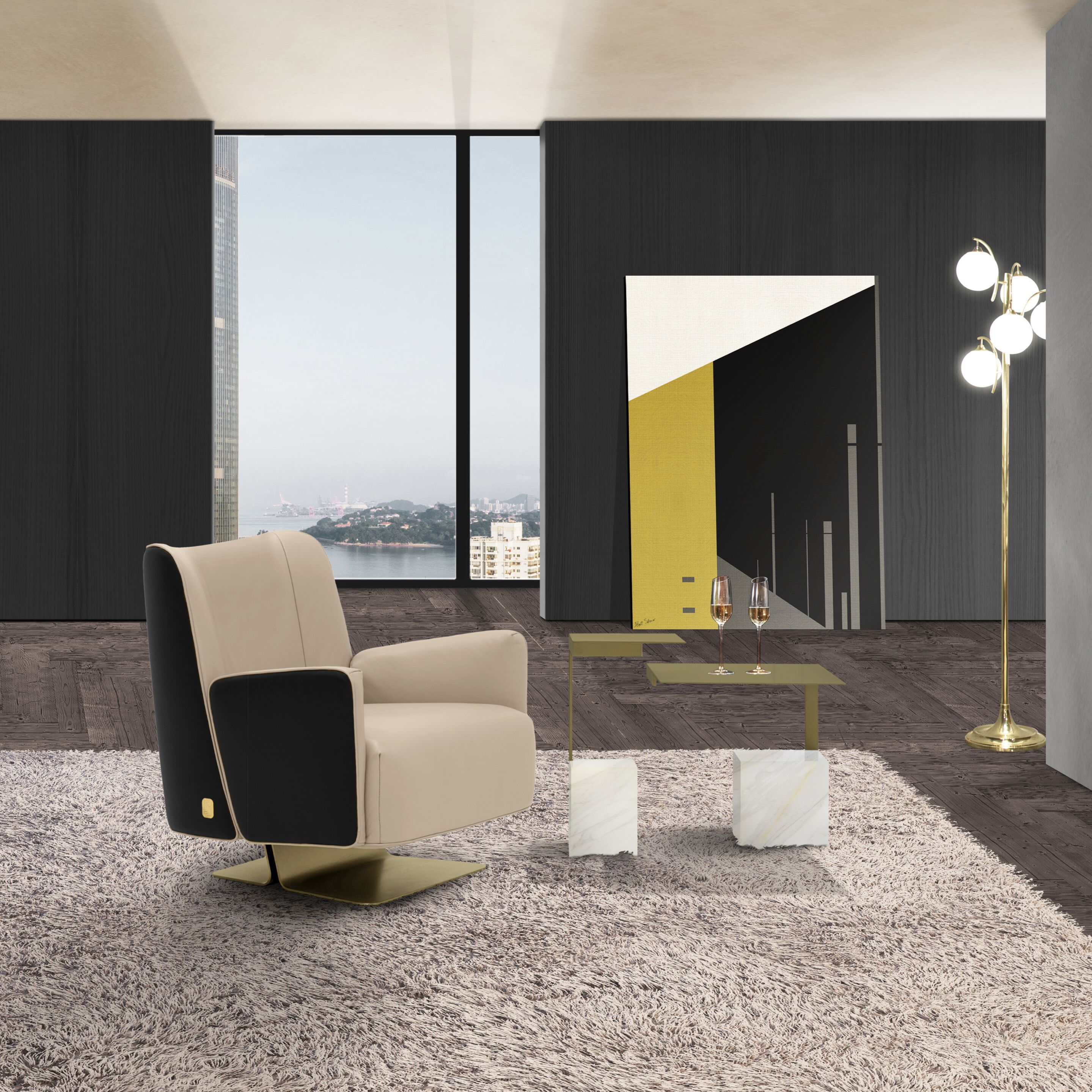 Кожаное кресло с подлокотниками Formitalia ARCH-00128843 - Вид №3