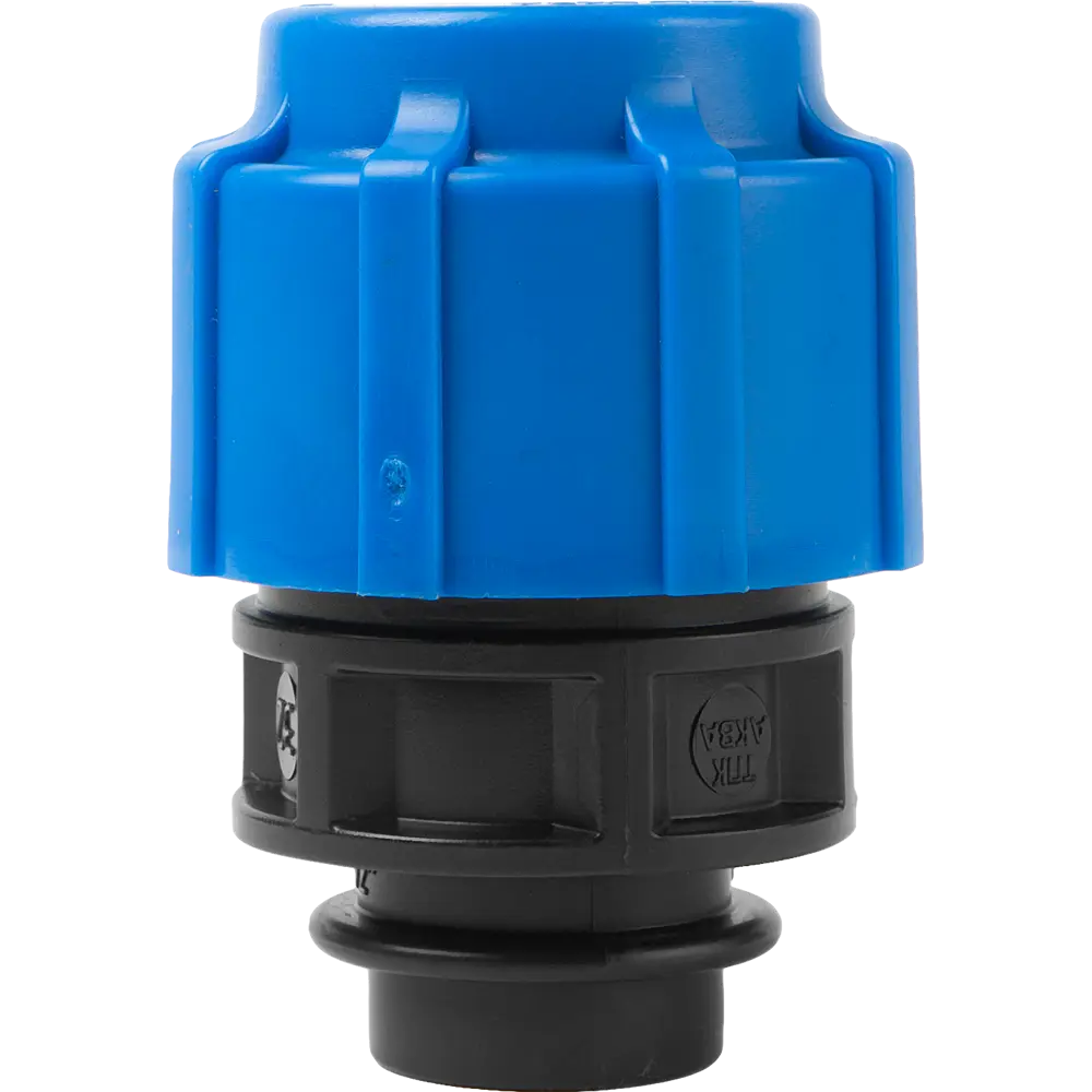 Муфта комбинированная Политэк для соединения стальных и ПНД труб 32×1/2" 82382528 STLM-0026017 - Вид №1