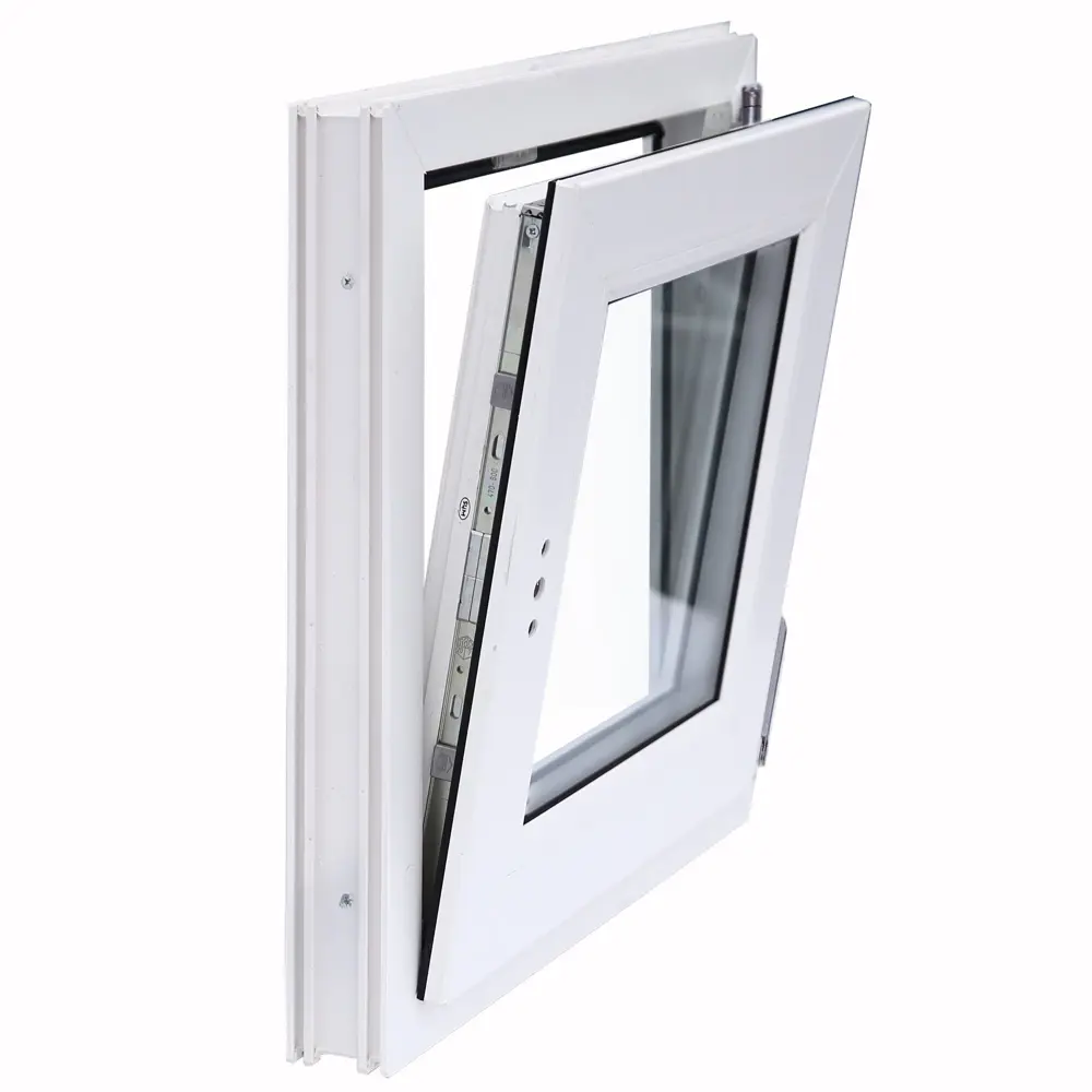 Окно пластиковое ПВХ Deceuninck одностворчатое 650x600 мм (ВхШ) правое однокамерный стеклопакет белый/белый STLM-2048725 - Вид №3