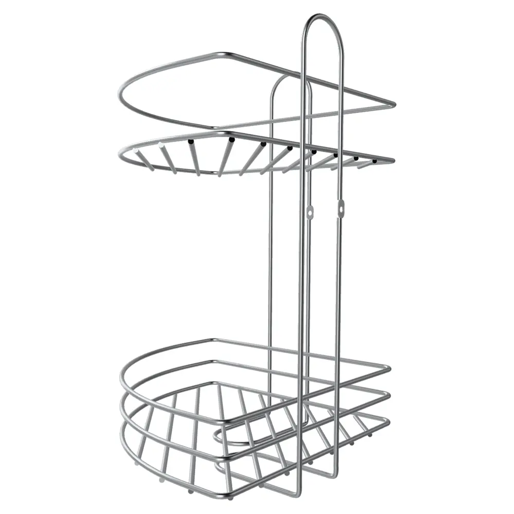 Полка для ванной Lemer Nil 23x34.5 см металл цвет хром STLM-2001457 - Вид №4