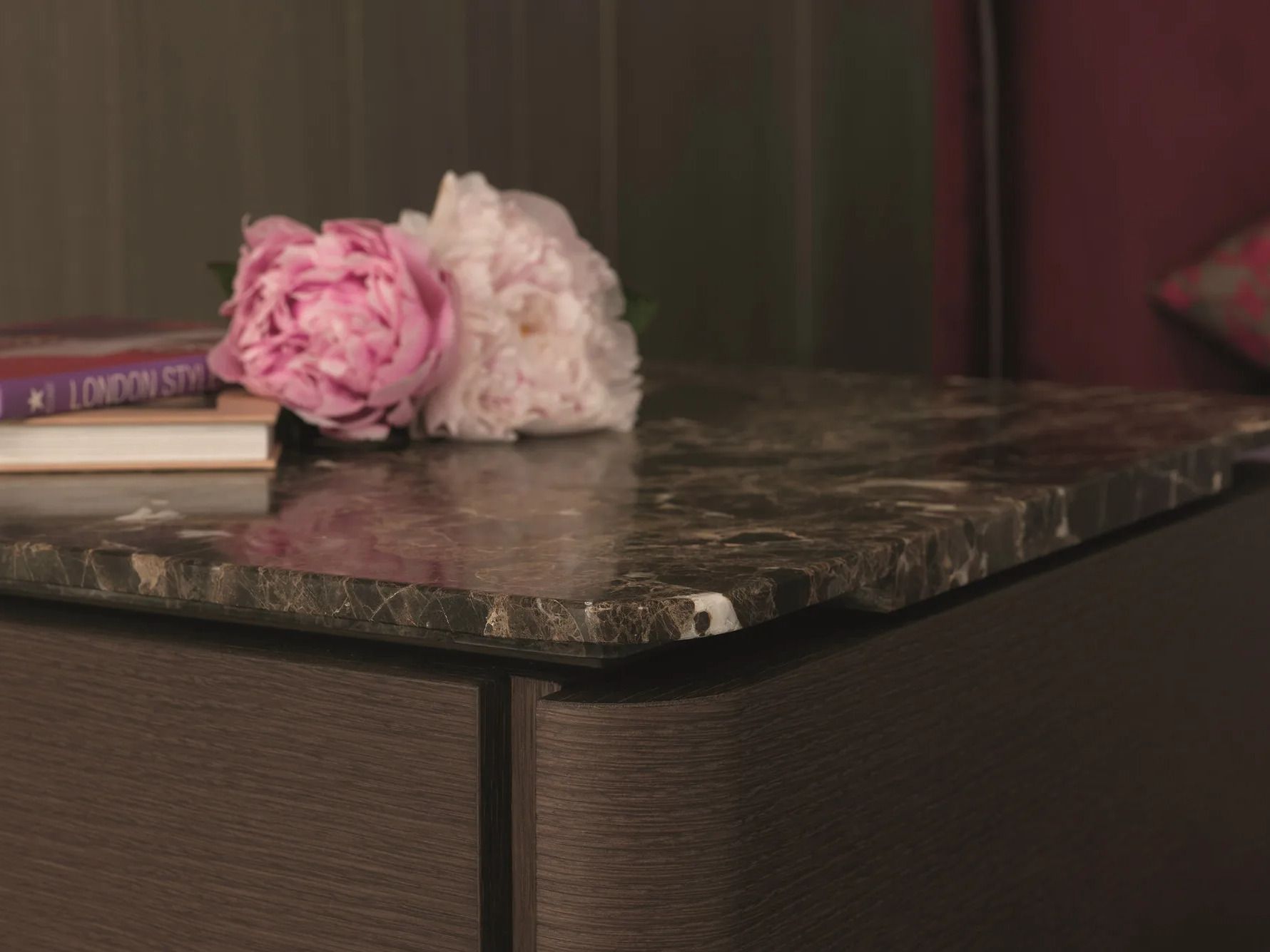 Деревянная тумбочка с мраморной столешницей MisuraEmme LINDO ARCH-00125029 - Вид №4