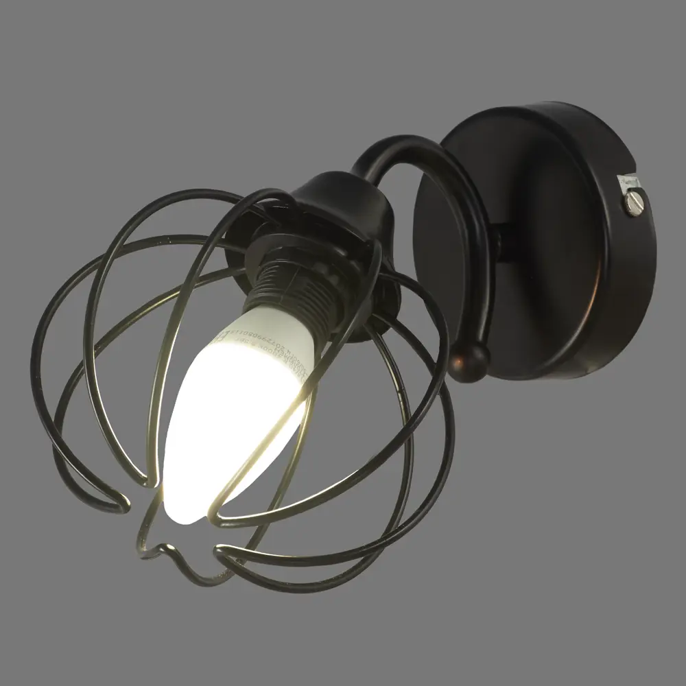 Бра КС30051/1W 1хЕ14х40 Вт цвет чёрный КЛЮЧНИК STLM-2045074 - Вид №2