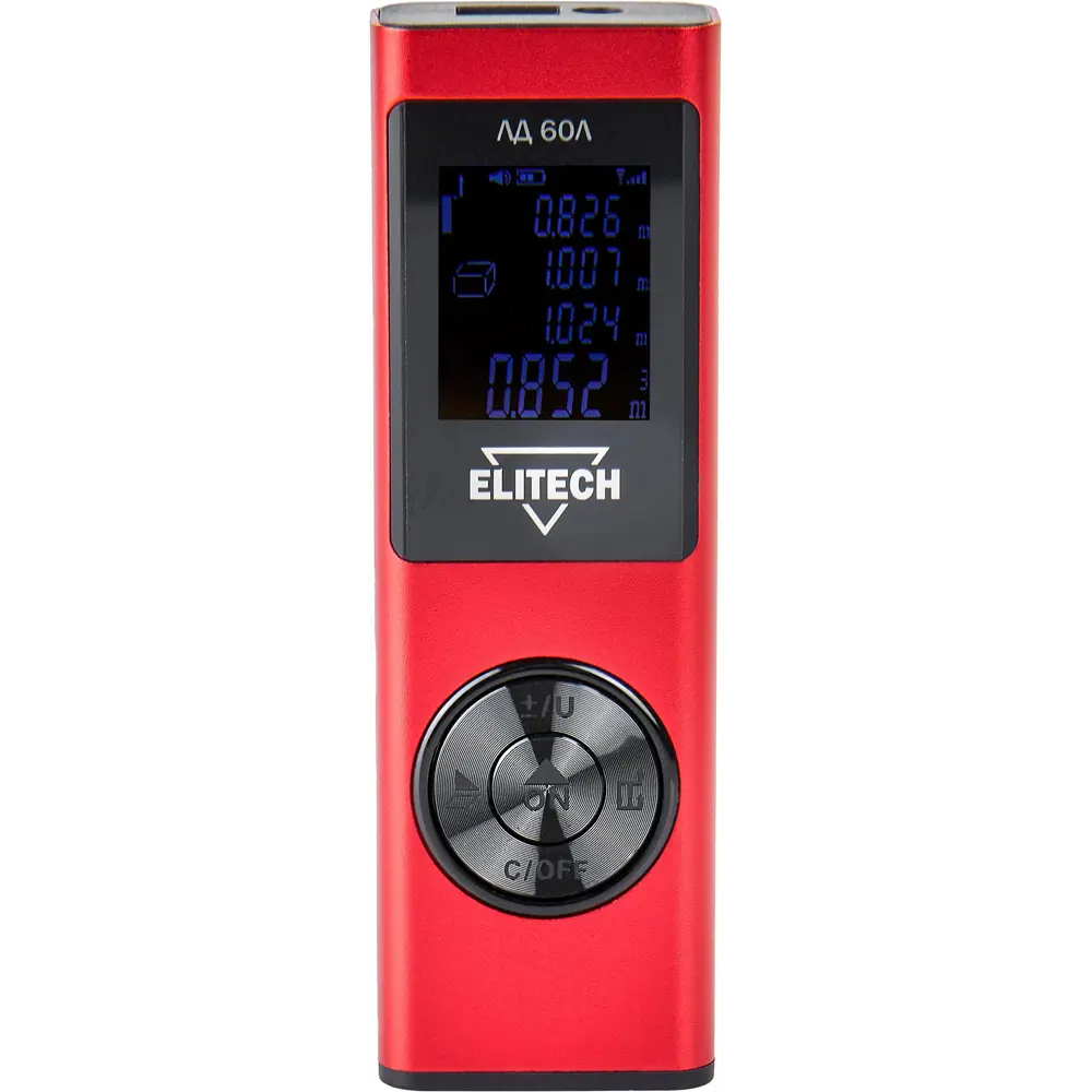 Лазерный дальномер Elitech ЛД 60Л для точных измерений до 60 м 89425346 STLM-1571326 - Вид №1