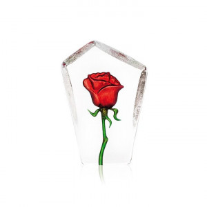 33871 Скульптура "Роза", красная, 85/130 мм. Maleras