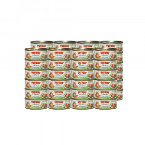 ПР0020181*48 Корм для кошек кусочки розового тунца с зеленой фасолью конс. 70г (упаковка - 48 шт) PETREET