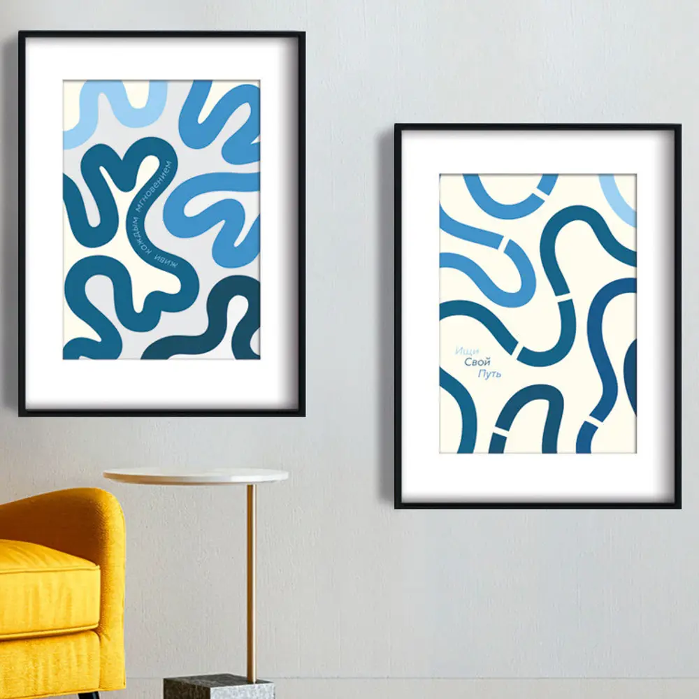 Постер Волны 30x40 см 2 шт АРТ ДИЗАЙН STLM-2181229