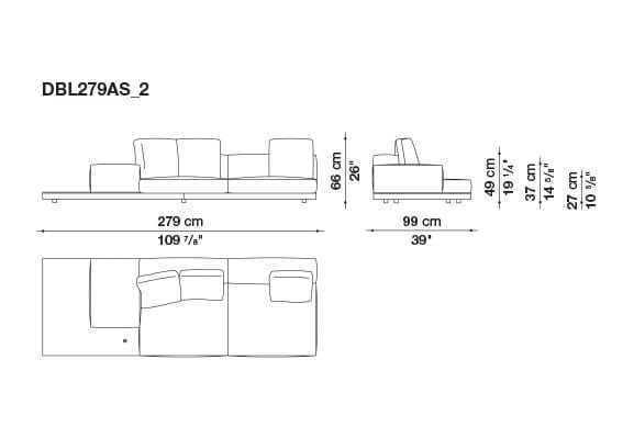 Кожаный диван B&B Italia док ARCH-00106863 - Вид №161